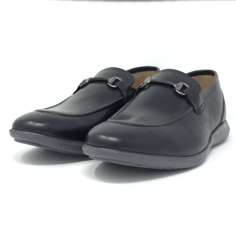 Thomas & Vine Burns Black Leather Bit Loafer 9M